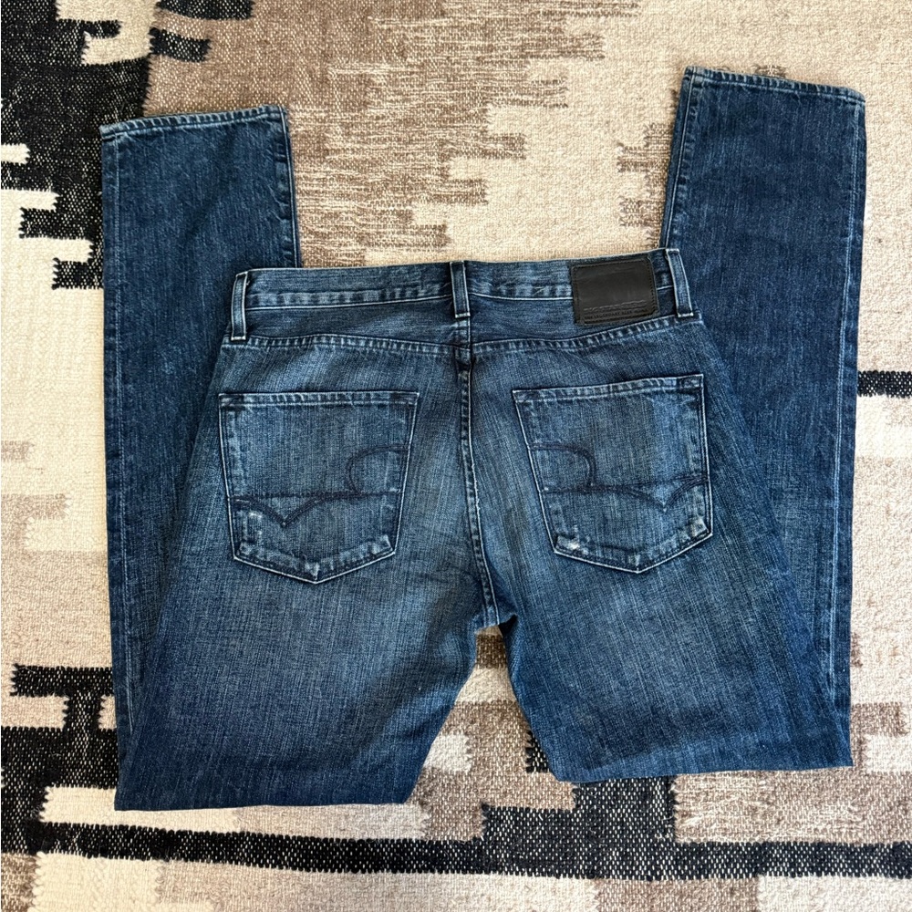Big Star Men's Dark Blue Straight Jeans